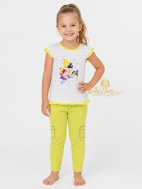 ABSORBA Little Girls' 2-Piece Set ‘I like Ice Cream’ T-shirt & Leggings Size 4T
